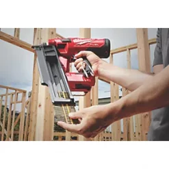 Milwaukee M18FFN21-0C 3.7mm 18V Li-Ion RedLithium Brushless First Fix Cordless Nail Gun - Bare -Collated Nails Shop 185XH A5