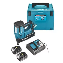 Makita DBN600RTJ 64mm 18V 2 x 5.0Ah Li-Ion LXT Second Fix Cordless Nail Gun