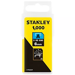 Stanley Light Duty Staples Bright 6 x 10mm 1000 Pack 2 Stanley Light Duty Staples Bright 6 x 10mm 1000 Pack - Image 2