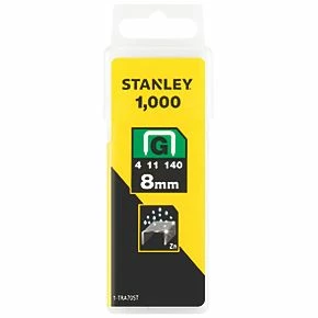 Stanley Heavy Duty Staples Zinc-Plated 8 x 10mm 1000 Pack 2 Stanley Heavy Duty Staples Zinc-Plated 8 x 10mm 1000 Pack - Image 2