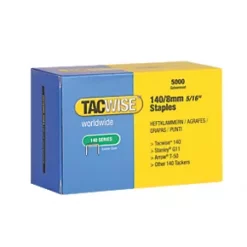 Tacwise 140 Series Heavy Duty Staples Galvanised 8 x 10.6mm 5000 Pack 5 Tacwise 140 Series Heavy Duty Staples Galvanised 8 x 10.6mm 5000 Pack -Collated Nails Shop 92672 A2